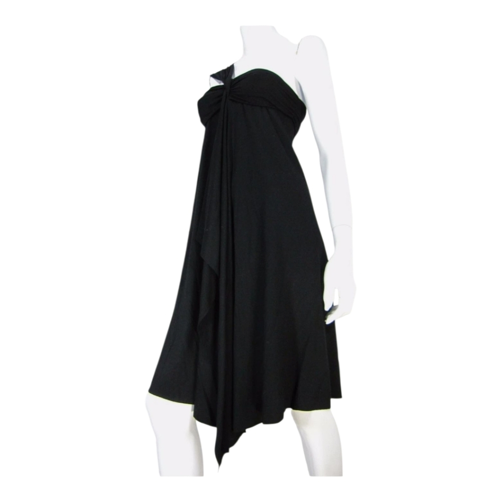 Armani Exchange Black Strapless Dress